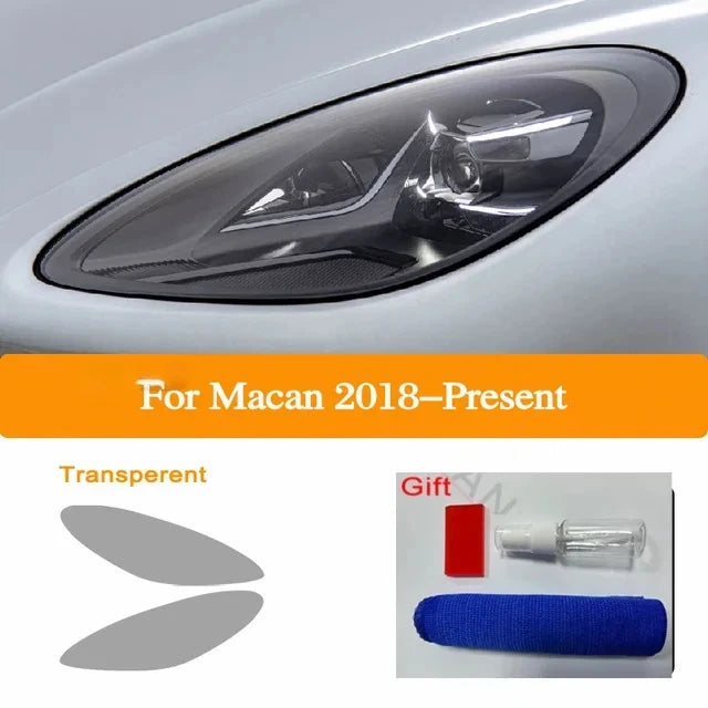 For Porsche Macan 2018 2019 2020 Car Headlight Taillight Protection Tint Film Smoke Black Transparent TPU Protective Sticker