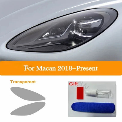 For Porsche Macan 2018 2019 2020 Car Headlight Taillight Protection Tint Film Smoke Black Transparent TPU Protective Sticker