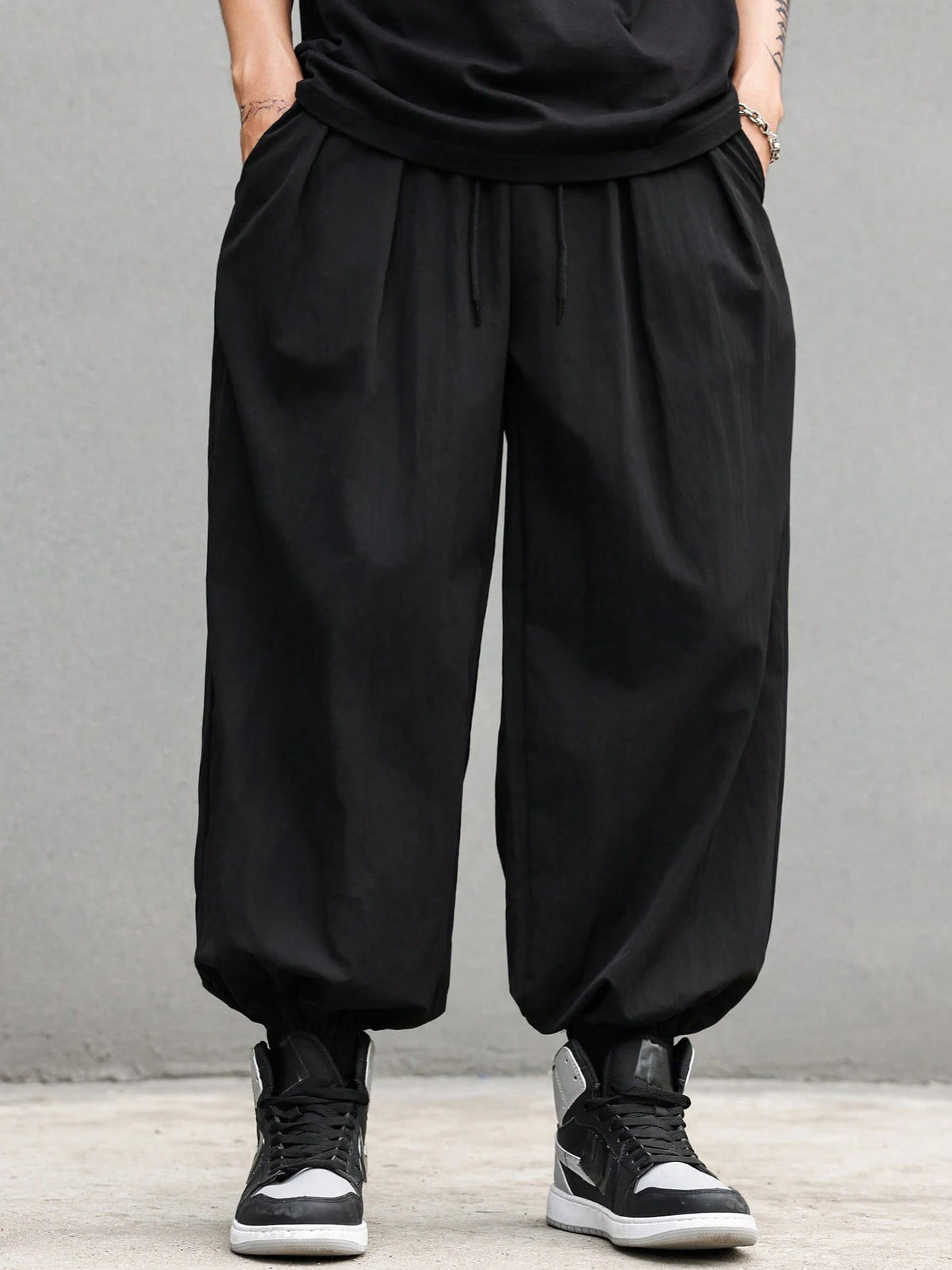plus Size Men's Casual Trendy Long Pants Loose Fit for Daily Outings And Outdoor Sports