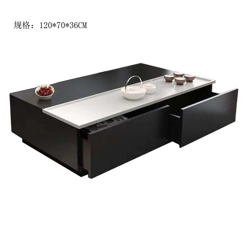 Wabi Sabi Storage Coffee Tables Multifunction Design Living Room Lift Top Coffee Tables With Drawers Trendy Meuble Furniture