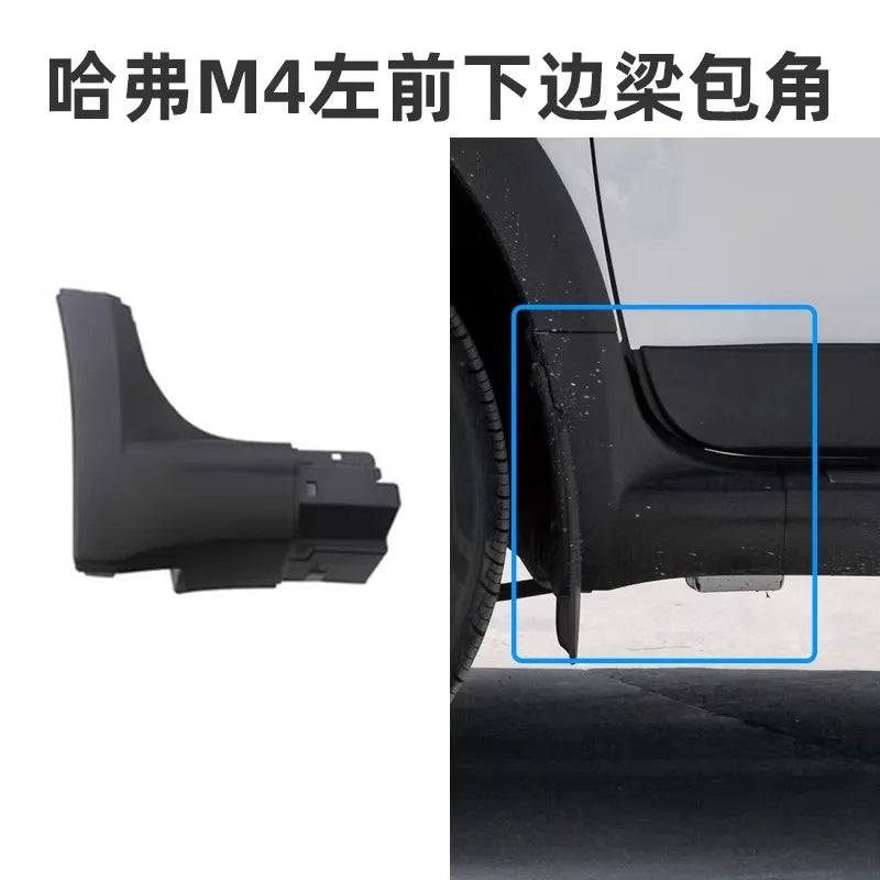 For GWM Haval M4 Front Rear Left Right Wheel Arches Bumper Decorative Panels Anti Scratch Rubber Strips