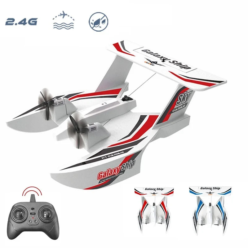 KF603 RC Glider EPP Foam 2.4G 3CH Radio Control Sea And Air RC Plane Water Land Flying Boat Airplane Toys Gift For Boys