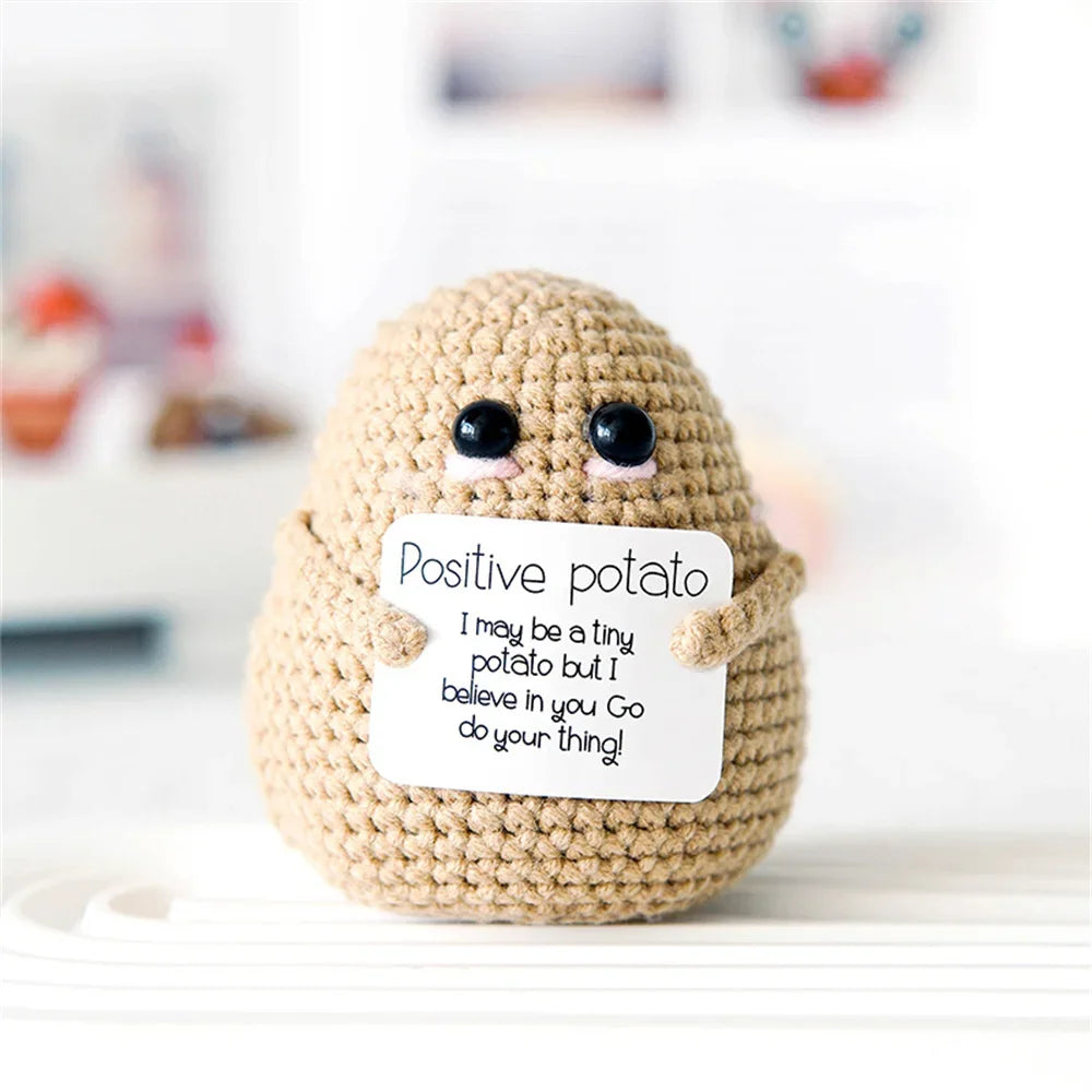 Pure Hand-woven Positive Energy Lovely Potato Doll New Product Handmade Potato Home Room Decoration Christmas Gift