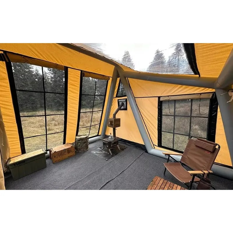 Outdoor Custom Logo Durable Inflatable Waterproof Luxury Large Camping Air Tent Glamping Marquee Gazebo Shelter Garden Canopy