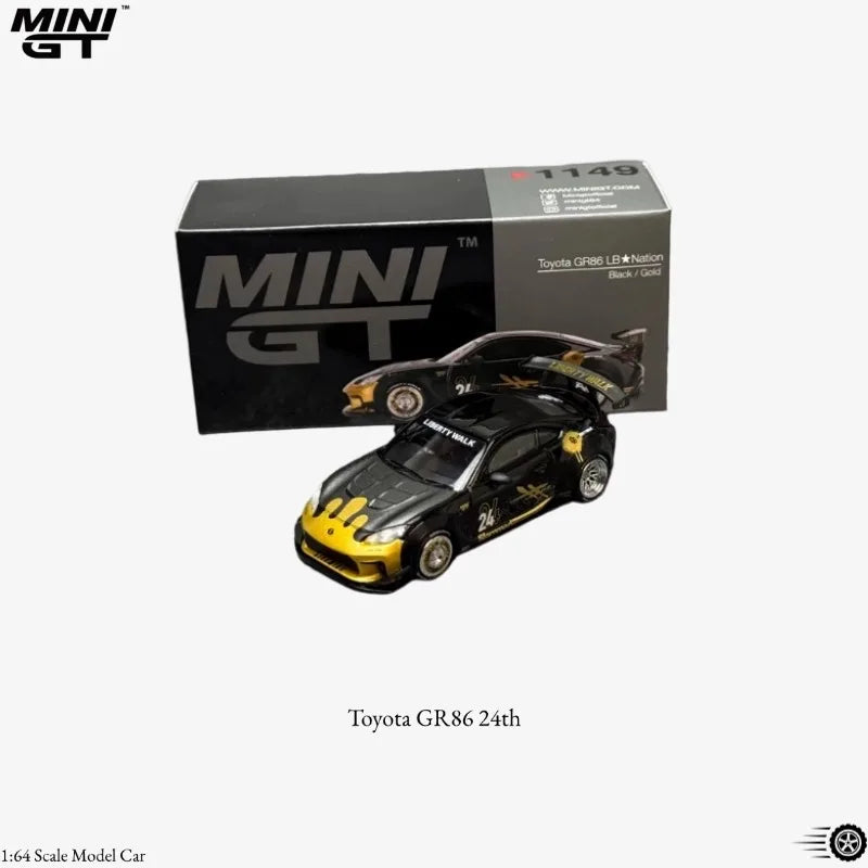 MINI GT series 1/64 Mazda RX7 RE Amemiya 2025D1GP, #1192 Countach, BMW M5，metal cast model car, boys' gift, collection piece.
