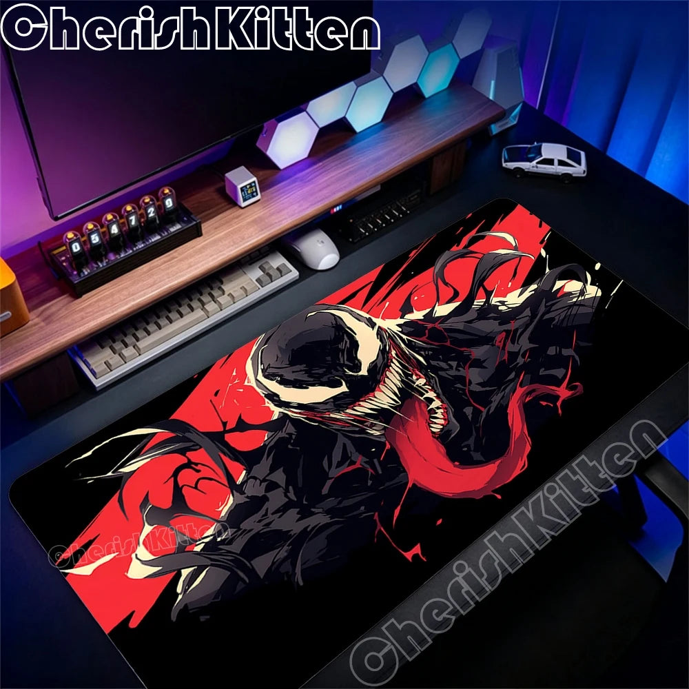 Large Game Console Mousepad Waterproof Mouse Pad Keyboard Computer Laptop Pad office Accessories XXL Marvel Venom Art Desk Mat