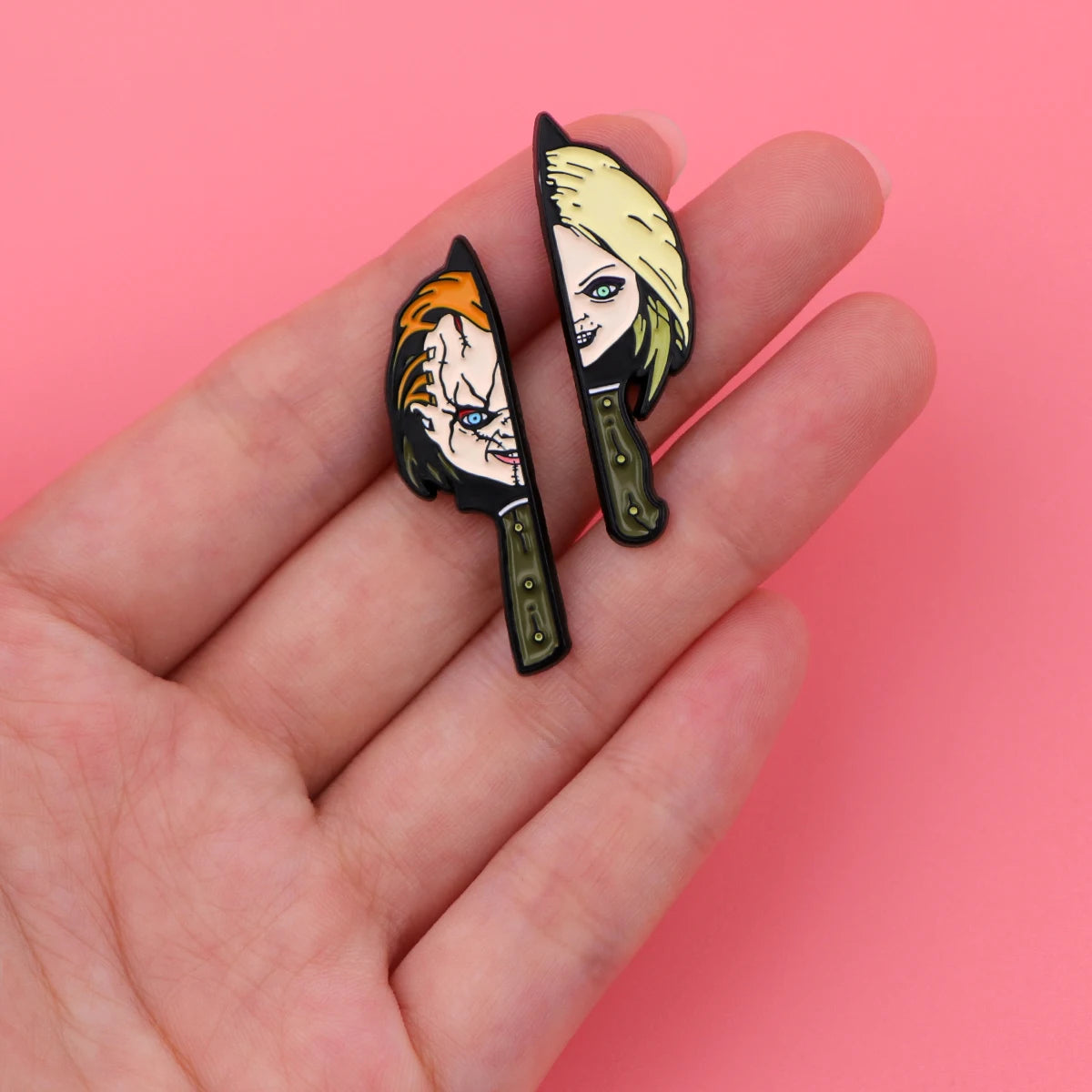 Good Guys Enamel Pin Horror Movie Badges on Backpack Brooches For Women Lapel Pin Halloween Jewelry Cosplay Accessories Gifts