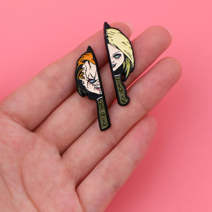Good Guys Enamel Pin Horror Movie Badges on Backpack Brooches For Women Lapel Pin Halloween Jewelry Cosplay Accessories Gifts