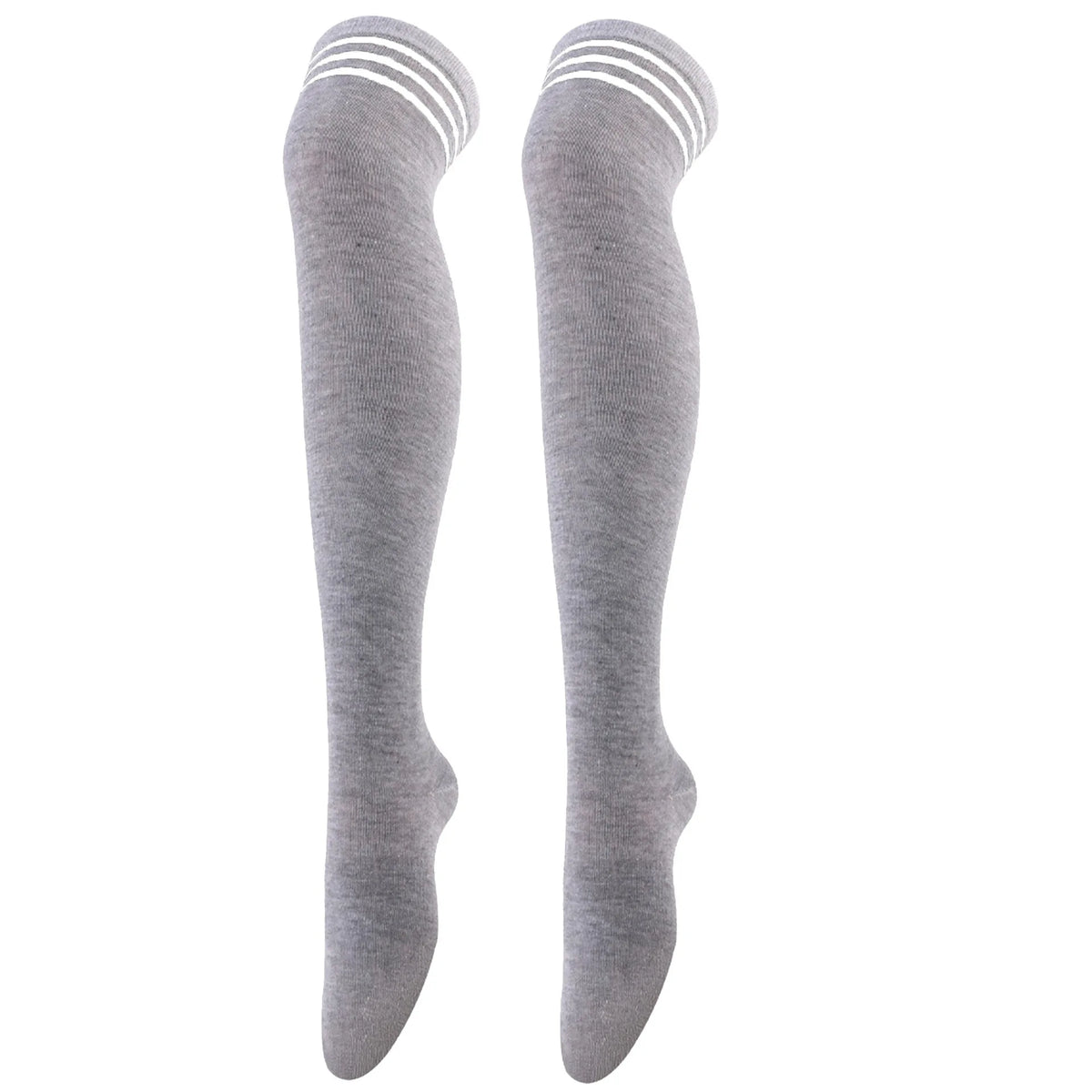 Women Jk Stockings Halloween Party Cosplay Socks Over Knee Thigh Socks Warm Stocking Women Boot Sock Triple Stripe Long Socks