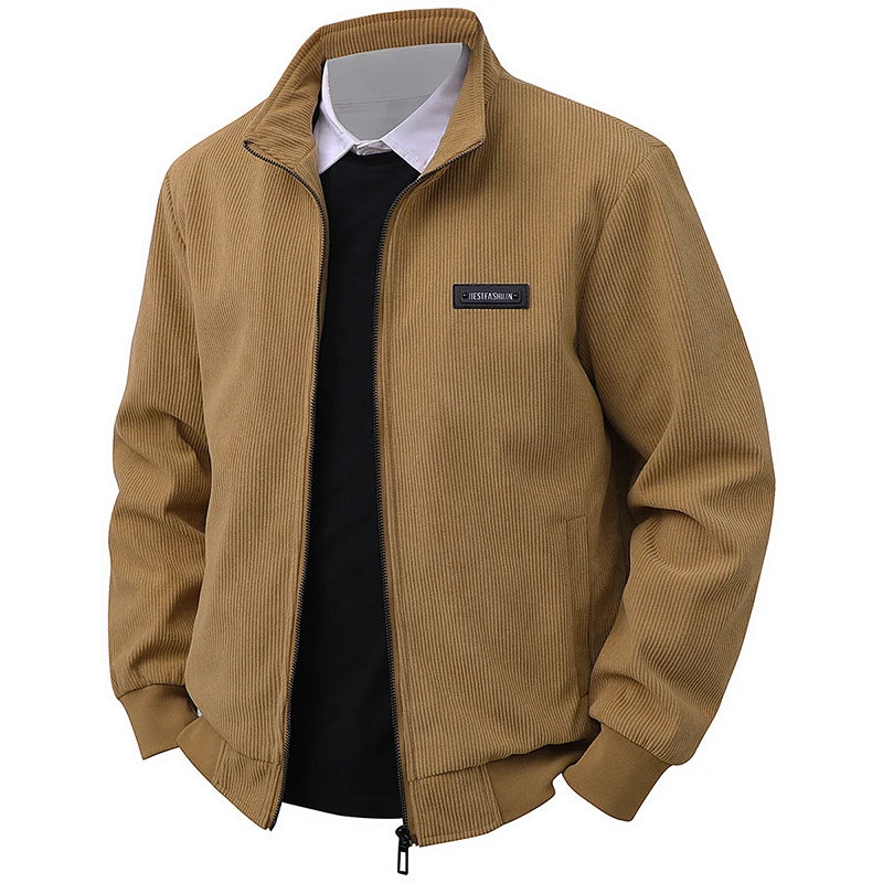Men's Corduroy Lapel Jackets 2025 Men's Spring and Autumn New American Retro Brand Loose and Handsome Multi-pocket Cargo Jacket