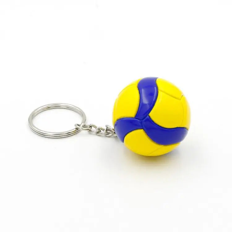 PVC Volleyball Keychain Ball Toy Sport Key Chain Gift Car Ball Key Holder Ring For Players Men Women Keyring Birthday Gift
