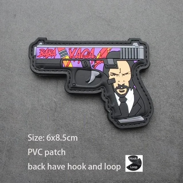 New 3D PVC Armband M416 Q Edition Armband Backpack Morale Collection Tactical Fast Tank Military Hook&Loop Patches for Clothing