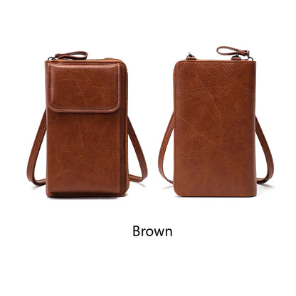 All-Match Zipper Shoulder Bag, Trendy Solid Color Phone Bag, Versatile Purse With Detachable Strap