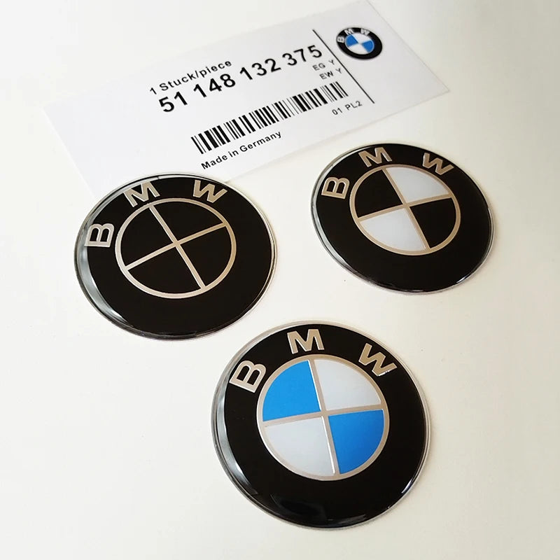 45mm Car Steering Wheel Cover Badge Emblem Logo Sticker For BMW E46 E39 E90 E36 E91 E62 E87 E53 F15 F16 F20 F30 X1 X3 X5 M3 M5