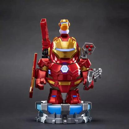 Cartoon Iron Capybara Hero Magnetic Mecha Armor Spider Man Capybara Doll Hand Made Creative Toy Collectible Action Figure Gift