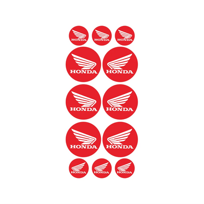 Universal 3D Motorcycle Car Wings Reflective Waterproof Soft Adhesive Sticker for Moto Racing Decorative Car Wing Decal