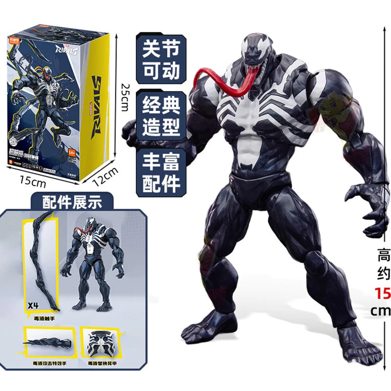 BLOKEES Original Spider Man ANTI Venom Daredevil Marvel CHAMPION CLASS Version Action Figure Assembled Movie Model Toys Gift