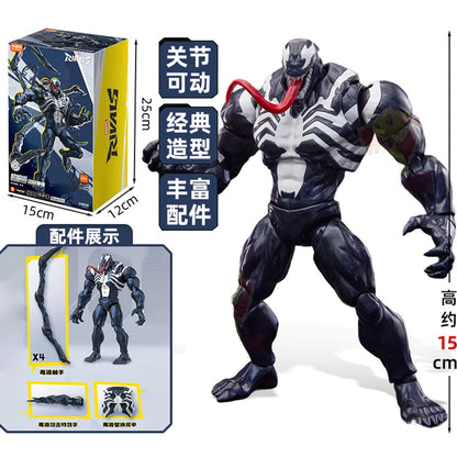 BLOKEES Original Spider Man ANTI Venom Daredevil Marvel CHAMPION CLASS Version Action Figure Assembled Movie Model Toys Gift