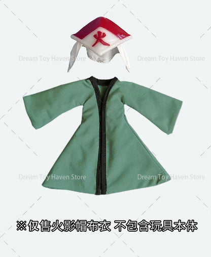 SHF 1/12 Scale Soldier Cloak Naruto Uzumaki Gown Sasuke Uchiha Jacket Ninja Martial Arts Uniform For 6Inch Action Figure Dolls