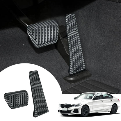 Anti-Slip Carbon Fiber Gas Pedal Covers for BMW 1 2 3 4 5 6 7 Series X3 X4 X5 X6 X7 F15 F16 F30 G11 G20 Interior Accessories