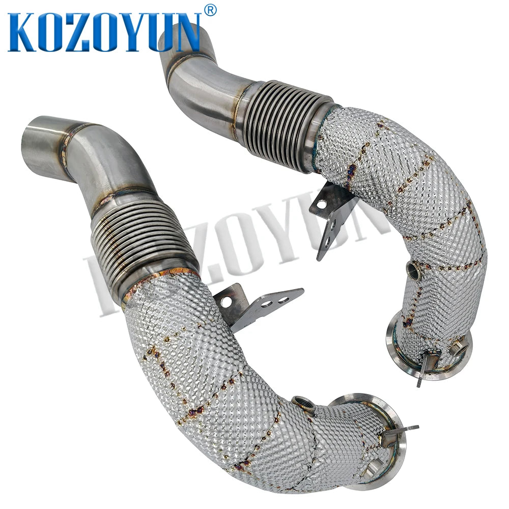 Downpipe Turbo For BMW M5 M6 F10 F06 F12 F13 S63 4.4L V8 2012-2016