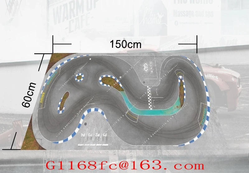 Drift Track Map Professional Simulation NEZ 1/64 1/76 Track