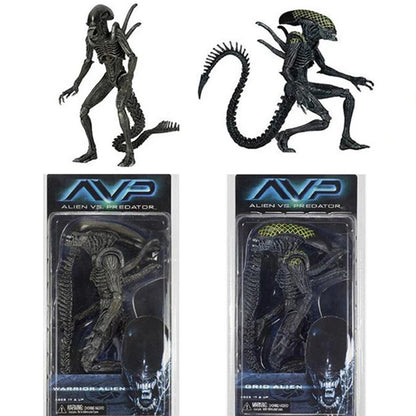 NECA Alien Xenomorph Warrior Grid Alien Figure AVP ALIENS VS.PREDATOR PVC Action Figures Collectable Model Toy Doll Gift