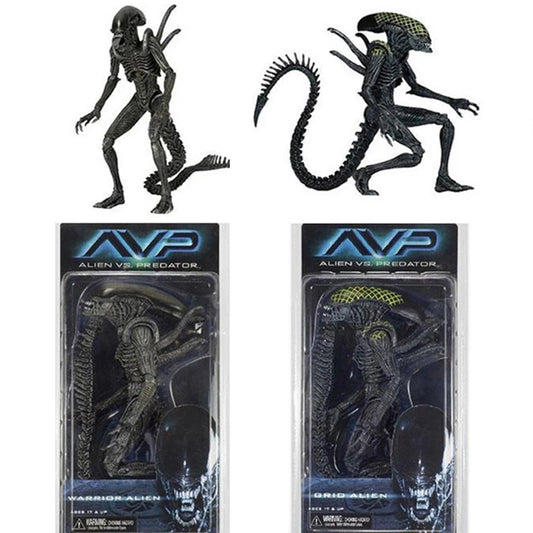 NECA Alien Xenomorph Warrior Grid Alien Figure AVP ALIENS VS.PREDATOR PVC Action Figures Collectable Model Toy Doll Gift