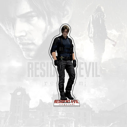 Resident Evil Requiem 15CM Leon Scott Kennedy Grace Ashcroft Acrylic Stand keychain Figure Desktop Decor Collection For Gamers