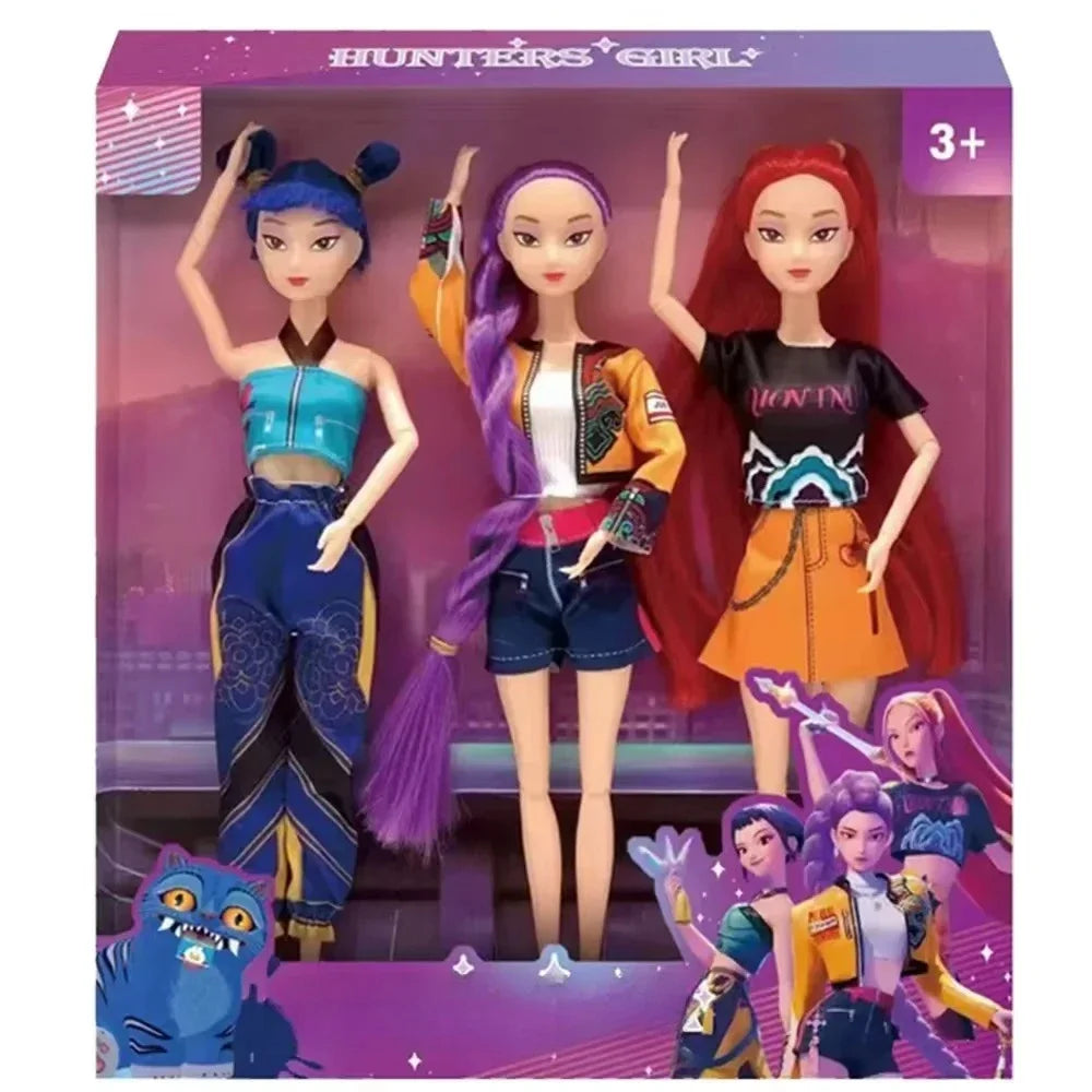 2026 Hot Music Style Demonic Group Anime Figure Rumi Mira Zoey Action Figure Cosplay Doll Cute Gift for Kids Birthday Gifts