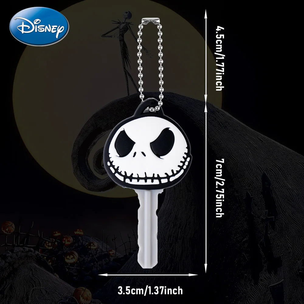 The Nightmare Before Christmas Officially Licensed Figurine Bag Clip Charms Jack Skellington Creative Key Holder Gift 1Pc Disney