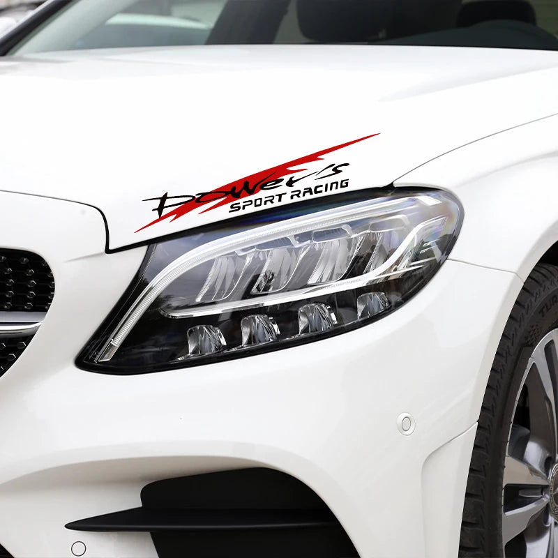 G083 30X5.5CM Racing Development Car Sticker Stylish Power's Racing Development Sports Sticker Car Reflective Waterproof Decal