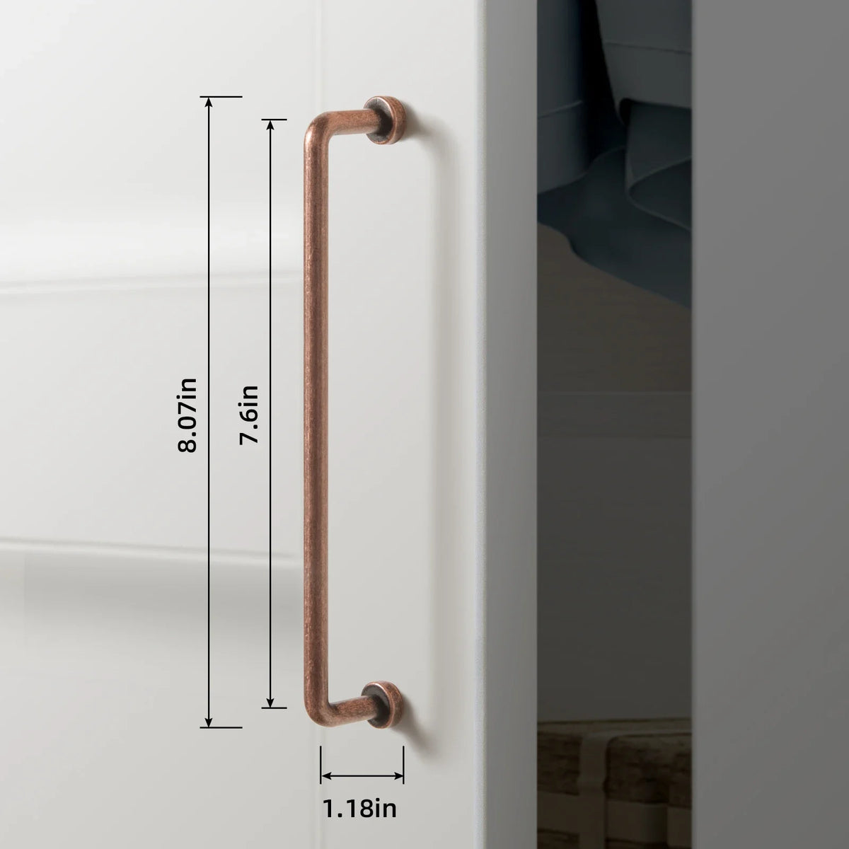 12.6''inch（320mm）Dainty Furniture Bar Pull Bronze Cabinet Handle Kitchen Handles Drawer Knobs Black Long Handle for Kitchen
