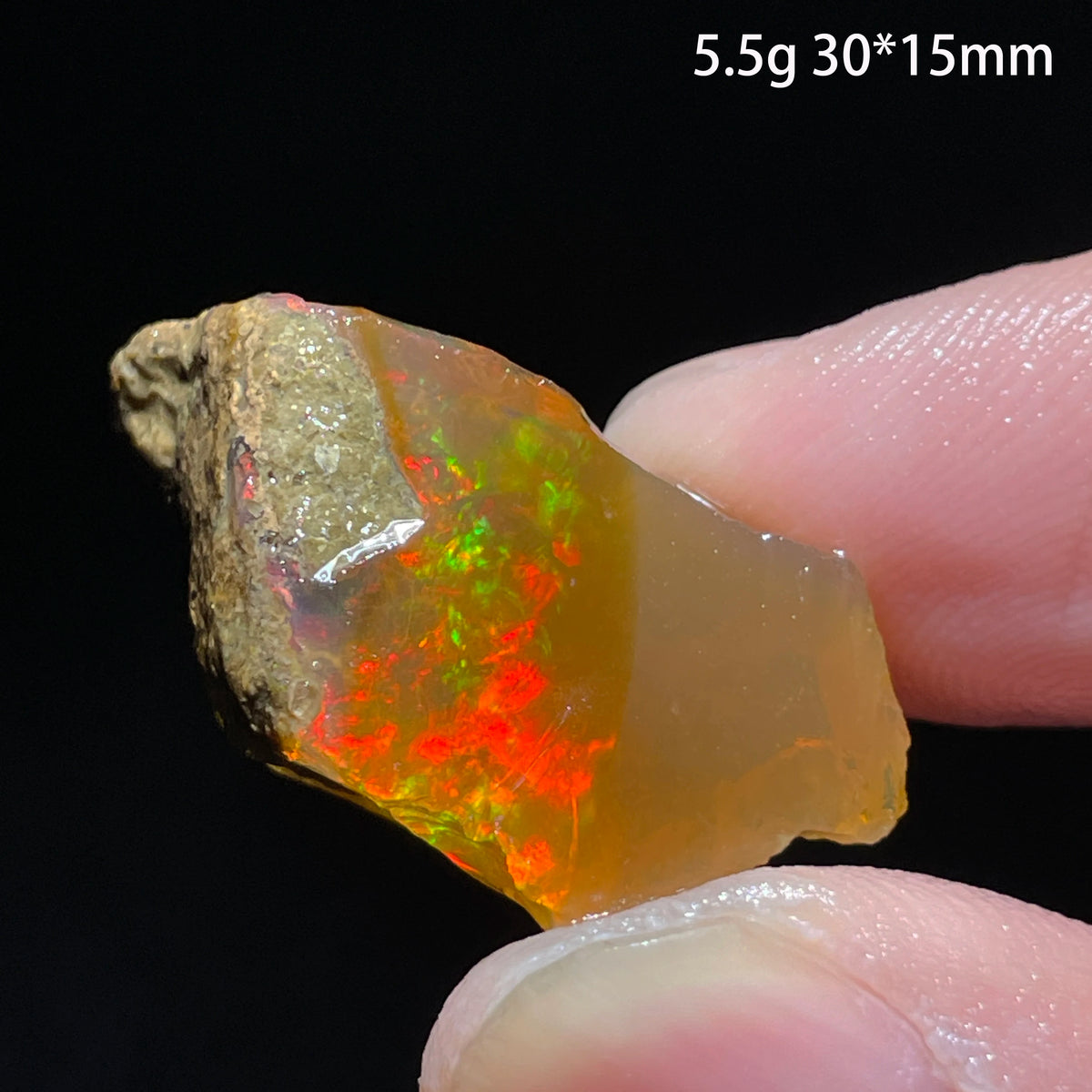 Natural Rare Colorful Ethiopia Opal (Need In Water) Gem Mineral Healing Quartz Crystals Gemstone Shooting Under Lighting