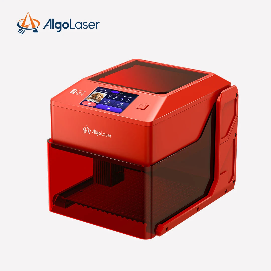 AlgoLaser PIXI Mini Portable Laser Engraver with Touch Screen Smart Class 1 Laser Engraver Machine for Business DIY Logo Dog Tag