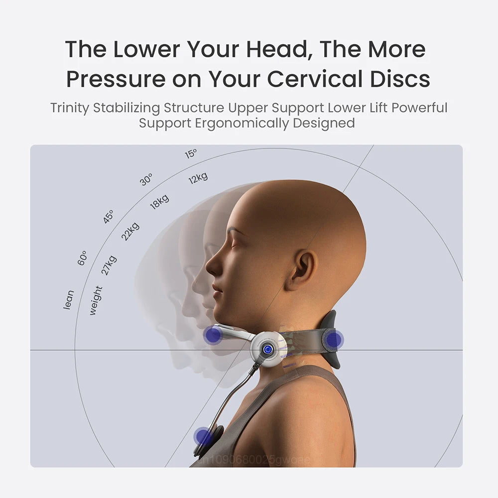 Neck Stretcher Cervical Traction Prevent Neck Forward Tilt Relieve Chronic Neck and Shoulder Pain Correct Posture Adjustable