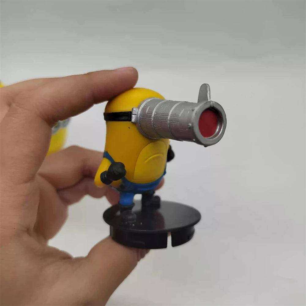 Despicable Me 4 Movie Minions Topper Figure Loose Figurine Toy Exclusive Collectible Desktop Decoration Gifts ﻿
