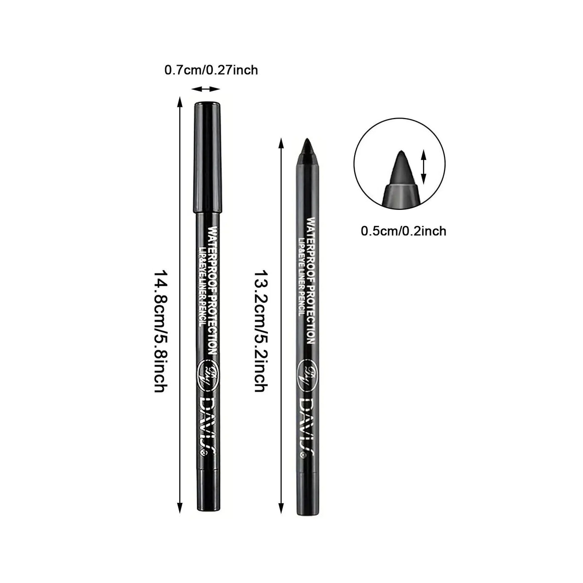 1pcs Waterproof Eyeliner Set with Glitter Effect, Includes Eye Shadow & Highlighter Pens, Colorful Makeup Kit for Stunning Looks