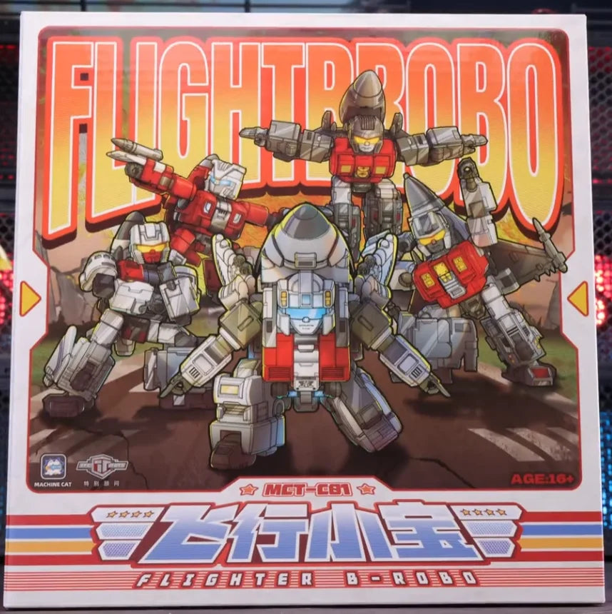 【IN STOCK】 Transformed Toys MachineCat-Toys MCT-C01 MCTC01 Mini Superion 5-in-1 Combiner Flight B-Robo Mini Brave Action Figure