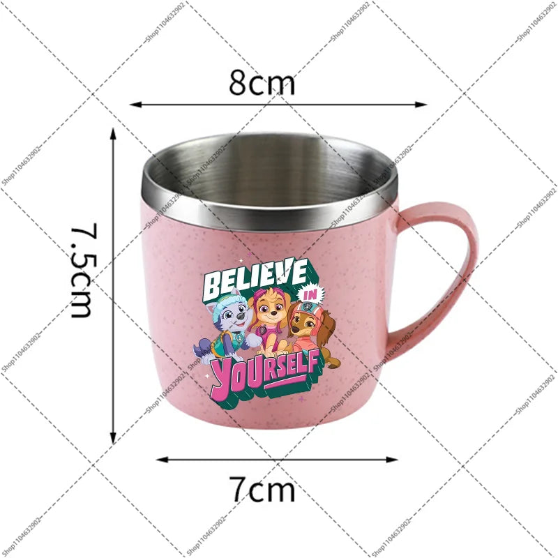 Paw Patrol Portable Stainless Steel Coffee Mug Chase Skye Cartoon Anime Pattern Printed Water Cup Household Couples Milk Cups