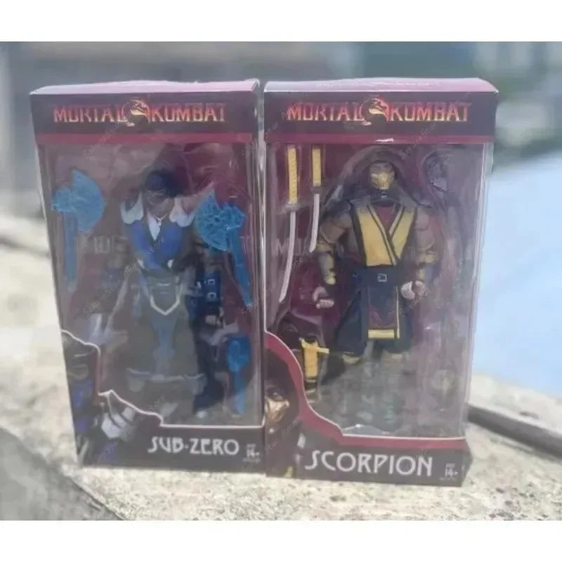 【In Stock】Mortal Kombat Spawn Sub Zero Scorpion Kitana Liu Kang 7 Inch 17cm Articulated Action Figure Collectible Game Model Toy