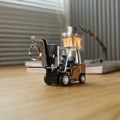2026 New 1/64 Remote-Controlled Alloy Forklift Engineering Vehicle Tabletop Toys Model Collection Gift For Boys