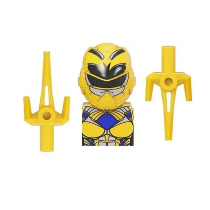 Powered Movie Rangers Mini Building Blocks Red Yellow Green Soliders Warrior Mighty Morphin Action Figures Toys Kids Gifts