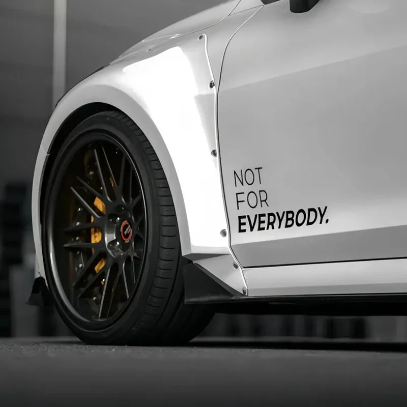 Car Door Stickers Not For Everybody Personalized Tuning Graphics JDM Stickers Car Racing Style Decals Car Exterior Decoration