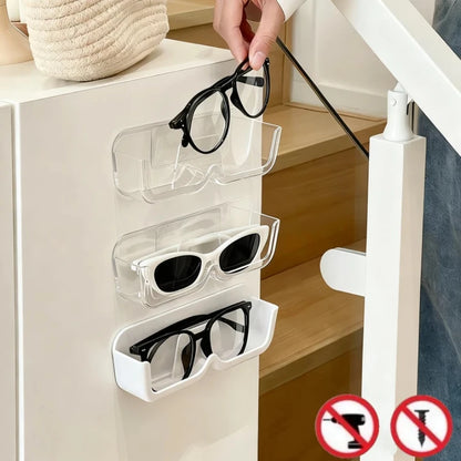 Eyeglasses Organizer Rack Wall Mounted Sun-glasses Display Holder Wardrobe Decoration Storage Box Sunglass Organizer