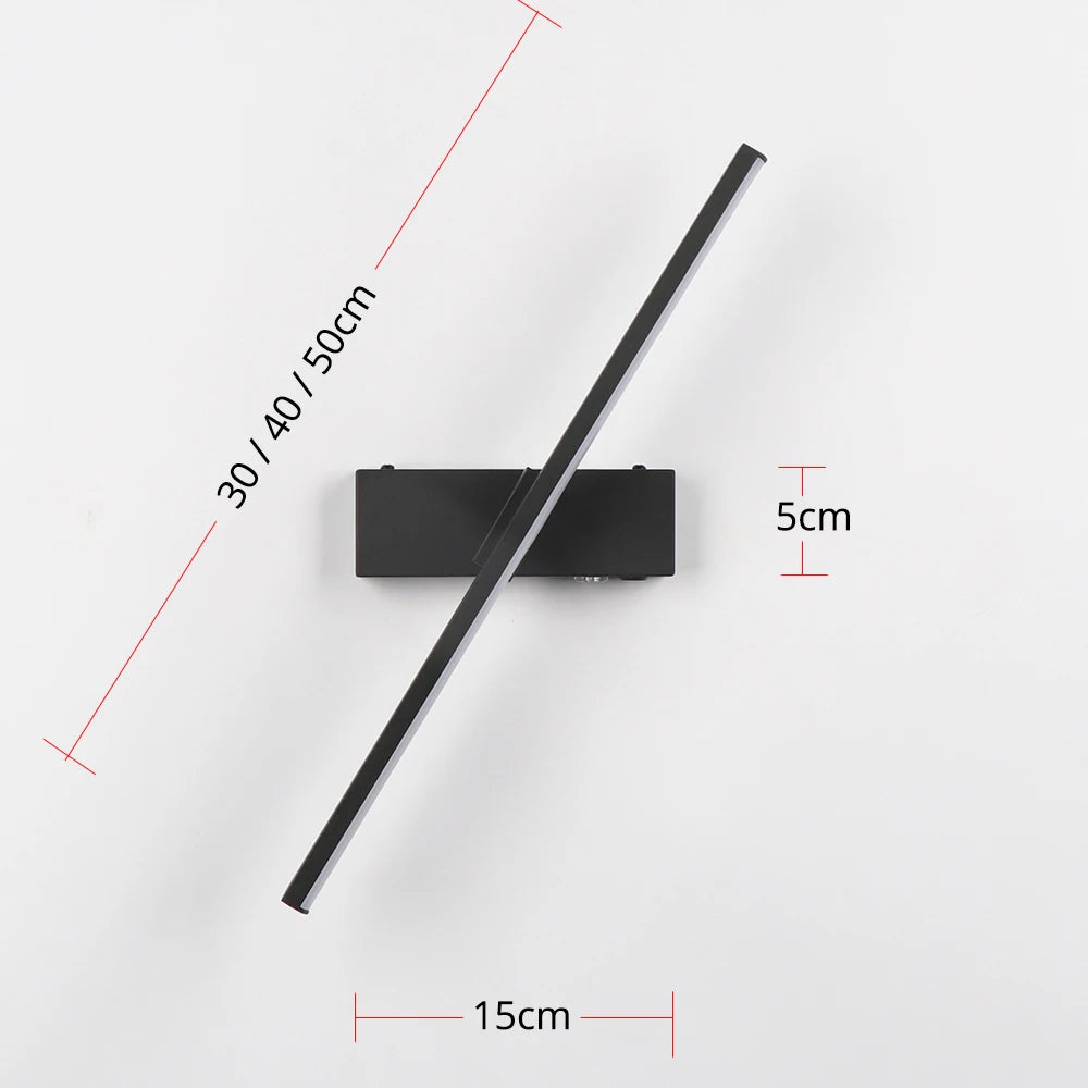 Rechargeable Battery LED Wall Light With Touch Switch Dimming Bedroom Bedside Wall Lamp Aluminum Iron Type-C DC5V Night Light