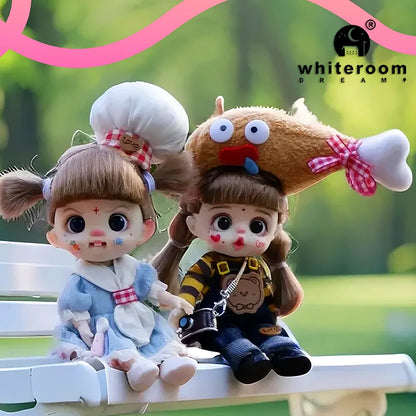 Mini Doll Dolls for girls Labbu doll pocket blyth Boy girl Doll Barbi cry Baby Rainbow Ball jointed doll Mobile phone Decoration
