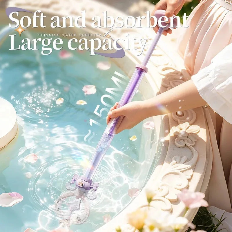 Magic Fairy Wand Water Gun  Summer Water Play Toy Dual Mode Water Cannon for Kids Adults Birthday Gift for Water Battle Outdoor