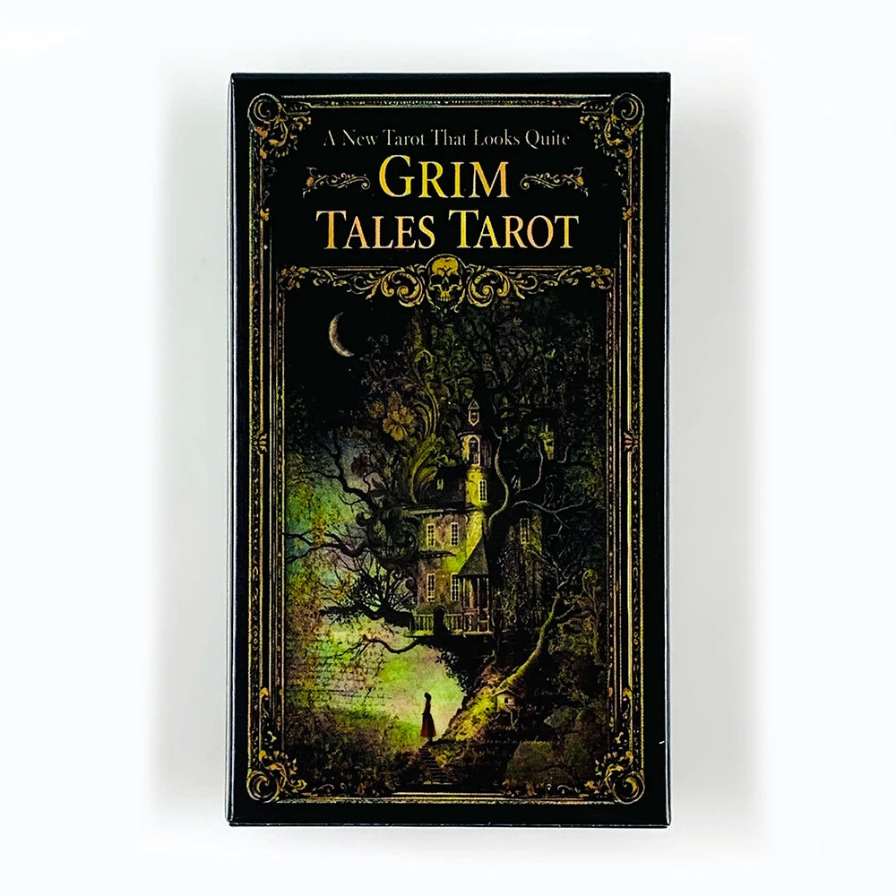 New Grim Tales Tarot Cards 78 Tarot Deck English Version Mysterious Divination Edition Board Game, Meditation & Party Games