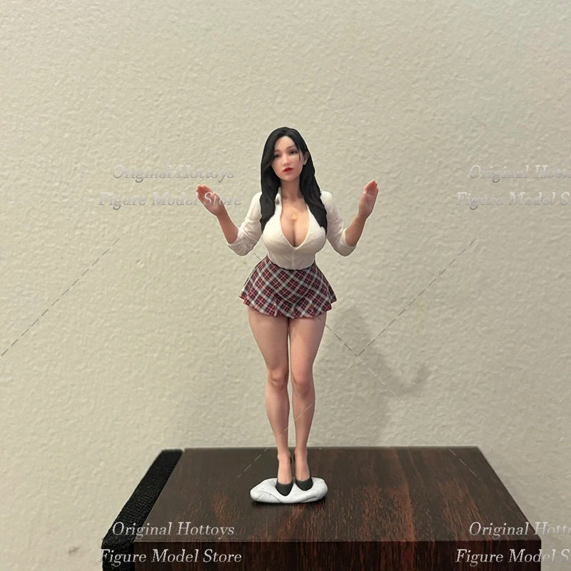 1/64-1/16 Scale Female Soldier Beautiful Teaching Assistant Mini Realistic Sculpture Full Set About 2.6-10cm Action Figure Doll